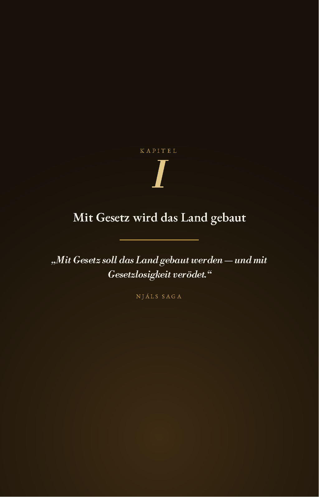 Odins Gesetz Band V – Kapitelseite aus dem E-Book
