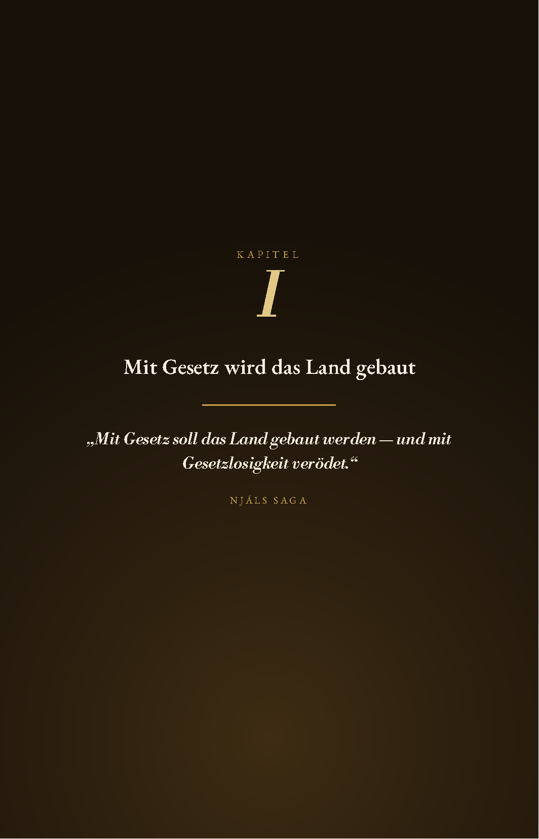 Odins Gesetz Band V – Kapitelseite aus dem E-Book